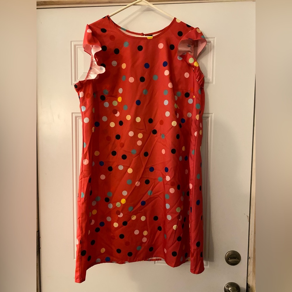 Shein Curve Polkadot Dress 2X